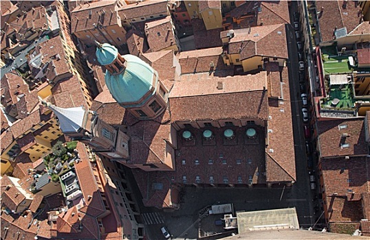 博洛尼亚,俯视,教堂