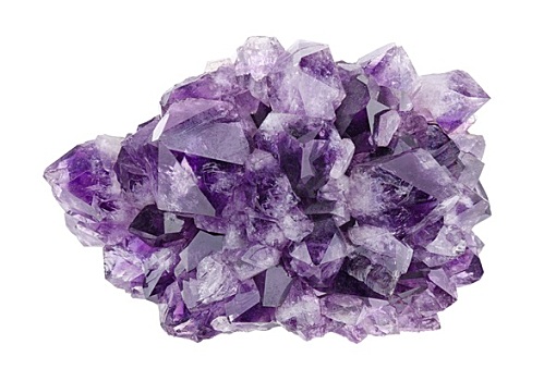 紫水晶,高处,上方,白色背景
