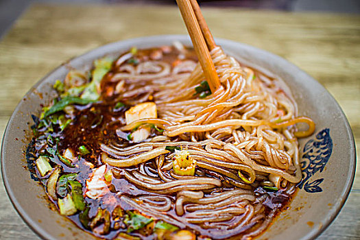 四川小吃肥肠粉,食物,美食