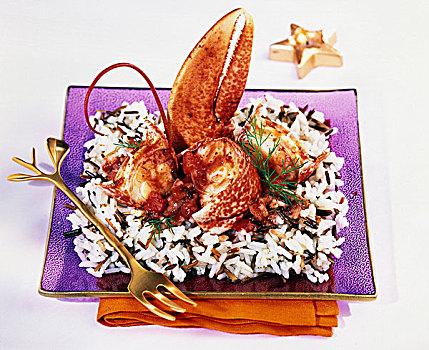 龙虾,菰米