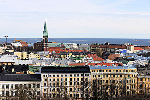 城市,教堂,赫尔辛基,芬兰,欧洲