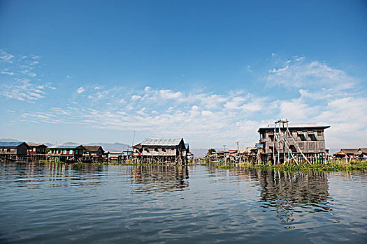房子,茵莱湖,掸邦,缅甸