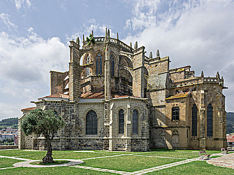 圣玛丽亚教堂,亚松森,乌迪亚莱斯堡,坎塔布里亚,西班牙,欧洲