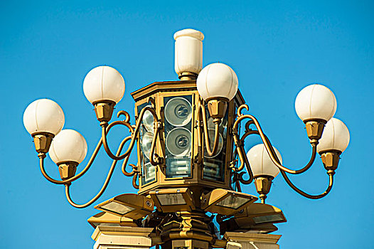 天安门广场上的华灯