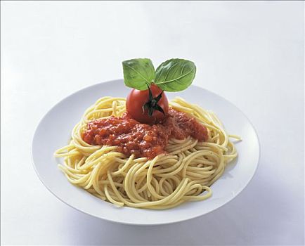 意大利面,番茄酱,西红柿