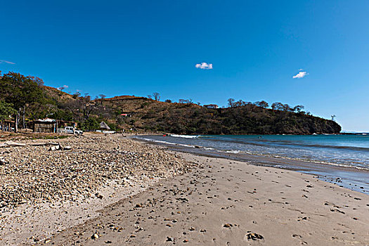 岩石,海滩,干盐湖,太平洋海岸,尼加拉瓜,中美洲