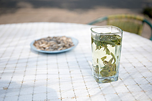 一杯茶,喝茶,龙井村