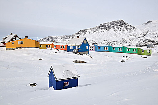 彩色,迪斯科,岛屿,格陵兰,北极,北美