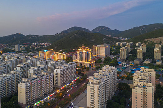 济南日落美景