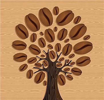 咖啡豆,树