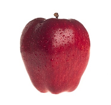 新鲜,红苹果,白色背景,背景