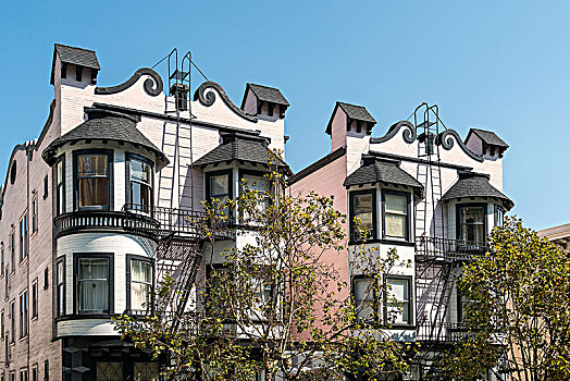 旧金山,加利福尼亚,维多利亚时代风格,建筑
