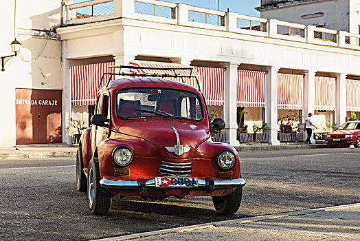古巴,西恩富戈斯,公园,老爷车