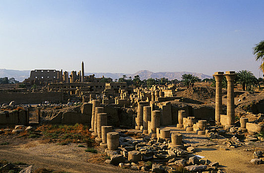 埃及,尼罗河,路克索神庙,卡尔纳克神庙