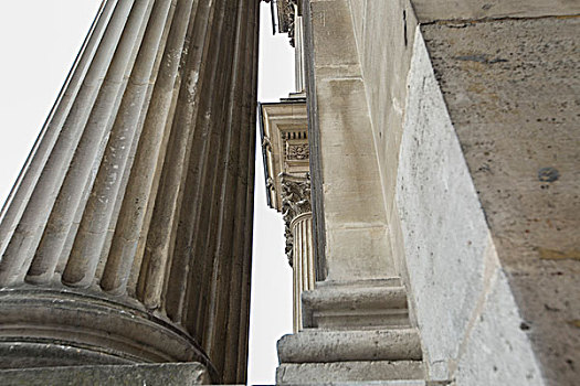 卢浮宫,柱子,柱头,缝隙