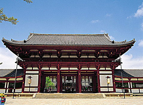 木质,建筑,奈良,日本