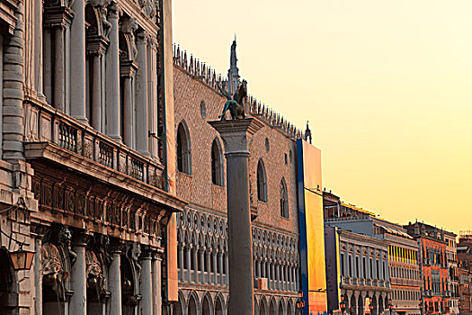 圣马可广场,广场,威尼斯,意大利,世界遗产