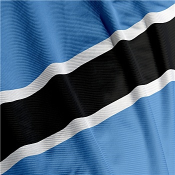 博茨瓦纳,旗帜,特写