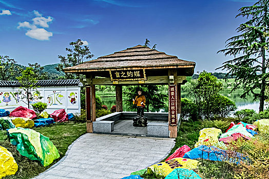 江苏省南京市银杏湖公园园林建筑景观