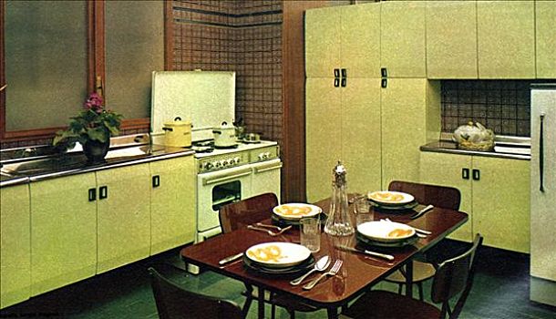 厨房,室内,60年代