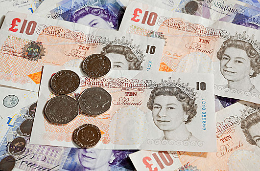 英国,磅,钞票,硬币