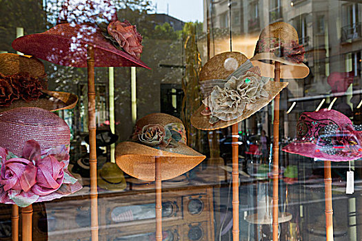 帽子,出售,橱窗,巴黎,法国