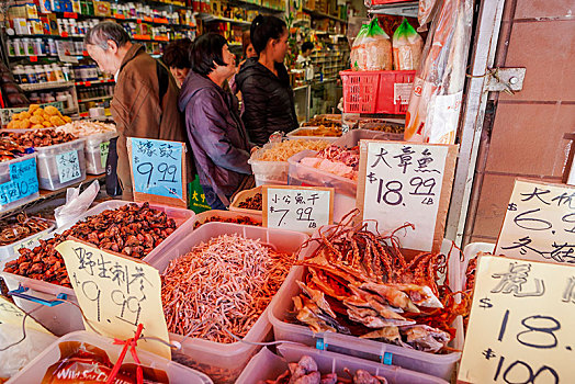 唐人街,店,室内,旧金山