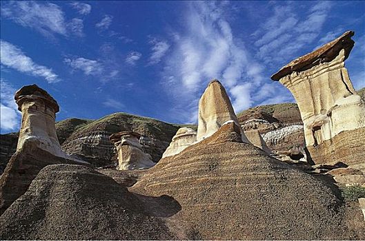 岩石构造,荒地,艾伯塔省,加拿大,北美