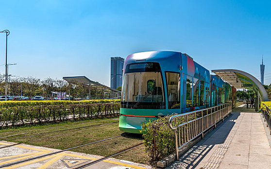 广州观光轻轨巴士