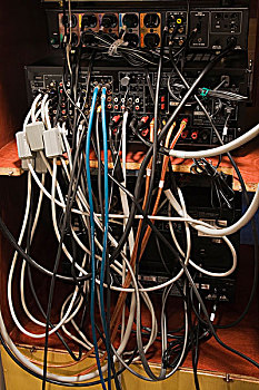 缠结,线缆,联系,电器