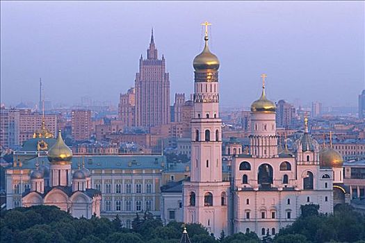克里姆林宫,城市天际线,莫斯科,俄罗斯