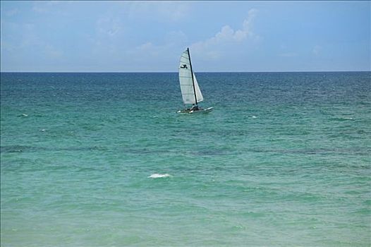 帆船,加勒比海,古巴,中美洲