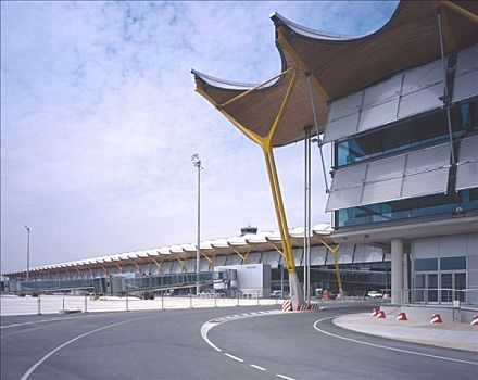 马德里,巴拉哈斯机场,机场,外景,航站楼,建筑