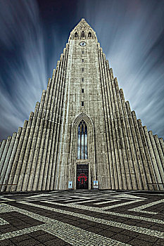 风景,最高,教堂,冰岛