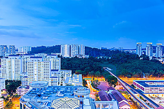 新加坡武吉巴督夜景