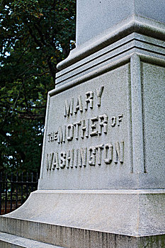 美国,弗吉尼亚,弗雷德里克斯堡,华盛顿纪念碑,墓地,乔治-华盛顿