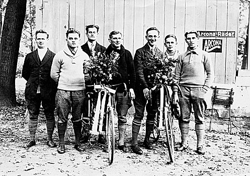 两个,冠军,自行车赛,20世纪20年代,精准,位置,未知,德国,欧洲