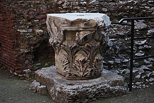 罗马斗兽场的石雕