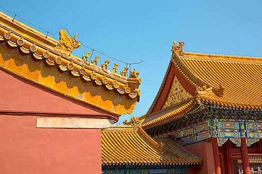 北京故宫房檐神兽