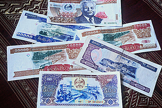 货币,老挝,印度支那,亚洲