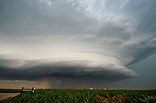 宽,巨大,雷暴,产生,纪录,龙卷风,里诺,俄克拉荷马,美国,五月