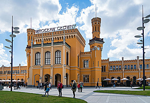 波兰,弗罗茨瓦夫,历史,火车站,都铎式,新艺术