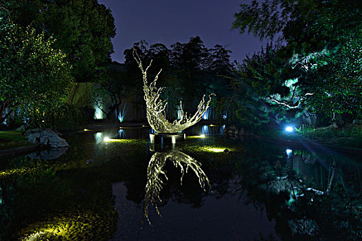 静安雕塑公园夜景