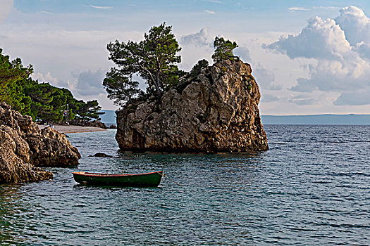 石头,靠近,海滩,里维埃拉,亚得里亚海,海岸,达尔马提亚,克罗地亚,欧洲