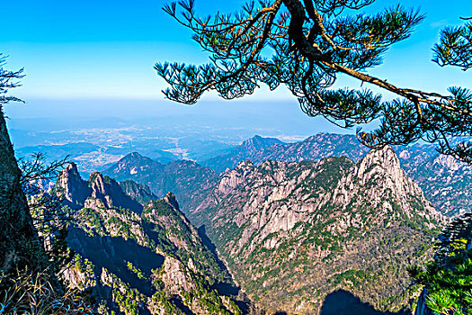 漂亮,风景,黄山,中国