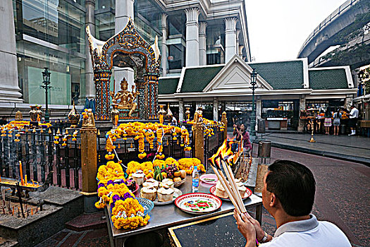 泰国,曼谷,神祠