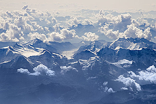 顶端,云,山,阿尔卑斯山,山景,全景,雪,积雪,高度,天空,远眺,概念,无限,自由,宽,远景,无人