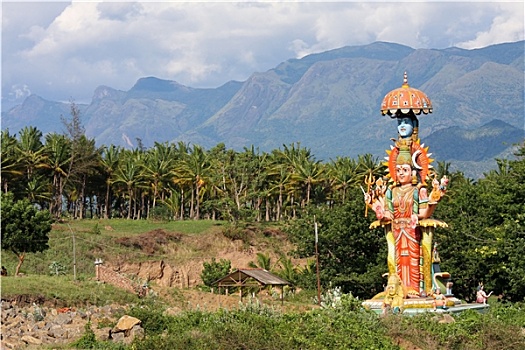印度,雕塑,喀拉拉,印度南部