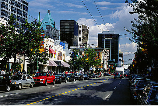街道,温哥华,不列颠哥伦比亚省,加拿大