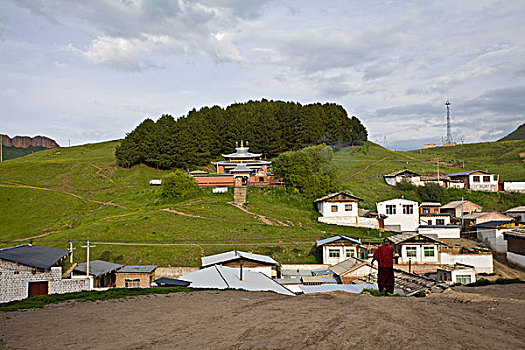 郎木寺,建筑,佛教,喇嘛寺,宗教,藏族,传统,文化,信仰,民族,寺庙